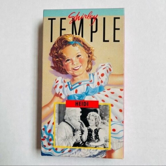 Shirley Temple Heidi VHS Movie 88 Minutes Black 1937 Hi Fi Stereo Closed Capt - Picture 1 of 4